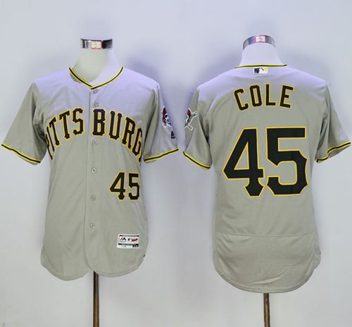 Gerrit Cole Pittsburgh Pirates grey Authentic jersey