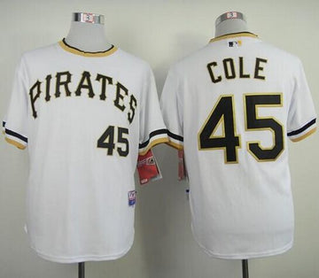 Gerrit Cole Pittsburgh Pirates white Alternate jersey