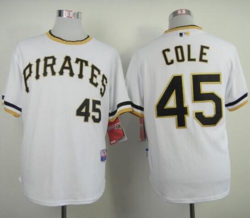Gerrit Cole Pittsburgh Pirates white Alternate jersey