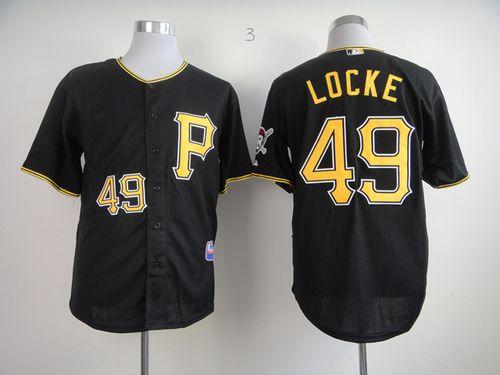 Jeff Locke Pittsburgh Pirates black jersey