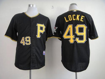 Jeff Locke Pittsburgh Pirates black jersey