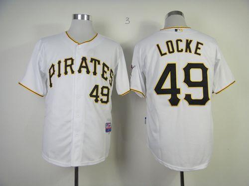Jeff Locke Pittsburgh Pirates white jersey