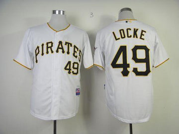 Jeff Locke Pittsburgh Pirates white jersey
