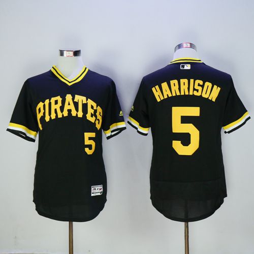 Josh Harrison Pittsburgh Pirates black Authentic jersey