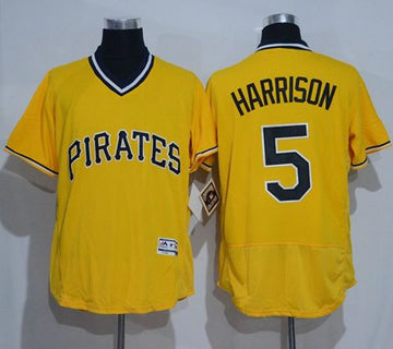 Josh Harrison Pittsburgh Pirates gold Authentic jersey
