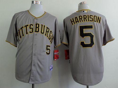 Josh Harrison Pittsburgh Pirates grey jersey