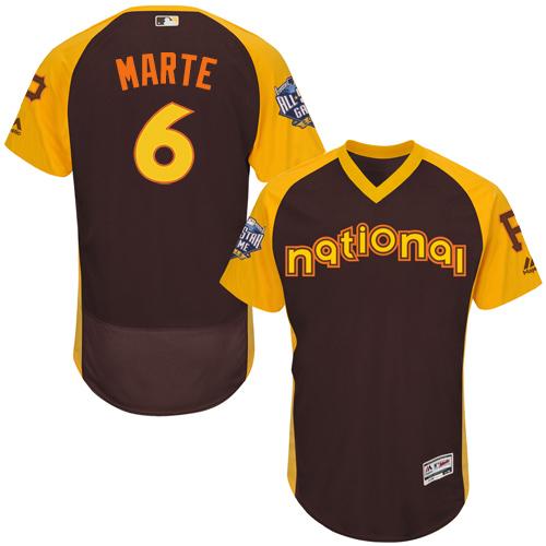 Starling Marte Pittsburgh Pirates brown All-Star jersey