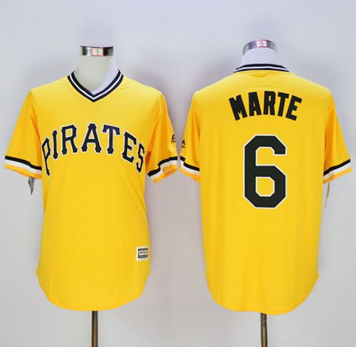 Starling Marte Pittsburgh Pirates gold jersey