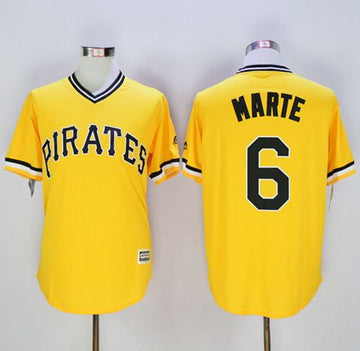 Starling Marte Pittsburgh Pirates gold jersey