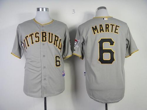 Starling Marte Pittsburgh Pirates grey jersey