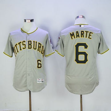 Starling Marte Pittsburgh Pirates grey Authentic jersey