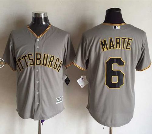 Starling Marte Pittsburgh Pirates grey jersey