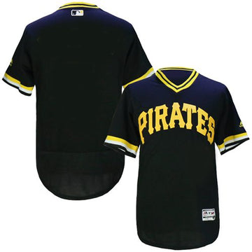 Custom Pittsburgh Pirates black Authentic jersey