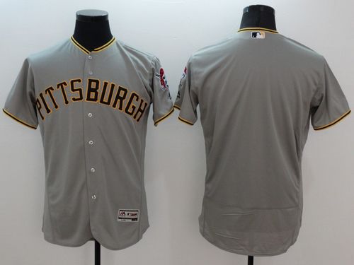 Custom Pittsburgh Pirates grey Authentic jersey