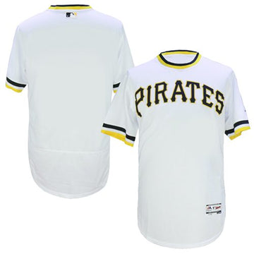 Custom Pittsburgh Pirates white Authentic jersey