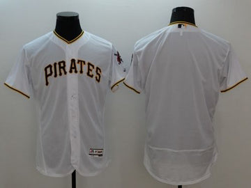 Custom Pittsburgh Pirates white Authentic jersey