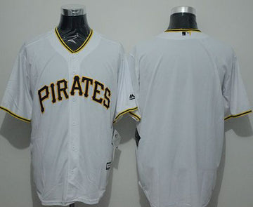Custom Pittsburgh Pirates white jersey