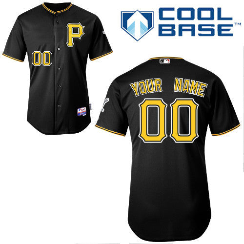 Custom Pittsburgh Pirates black Authentic jersey