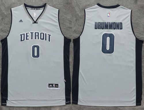 Andre Drummond Detroit Pistons gray jersey