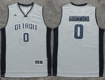 Andre Drummond Detroit Pistons gray jersey