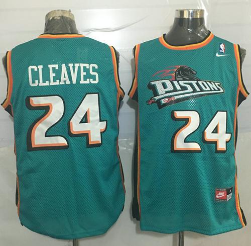 Mateen Cleaves Detroit Pistons green Throwback jersey