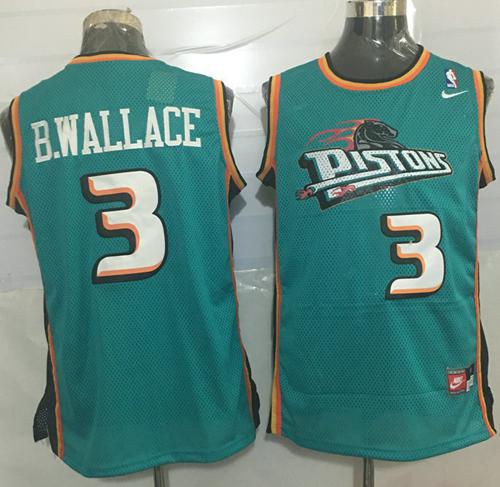 Ben Wallace Detroit Pistons green Throwback jersey