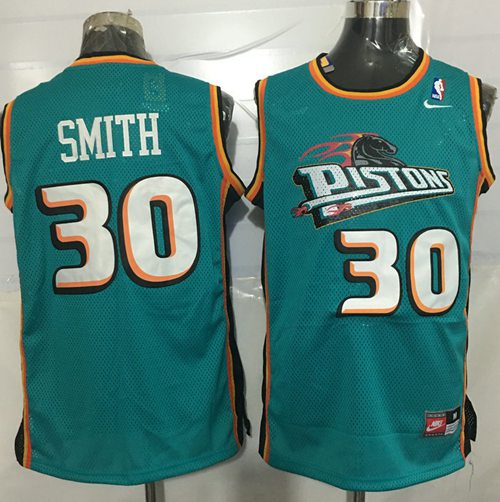 Joe Smith Detroit Pistons green Throwback jersey
