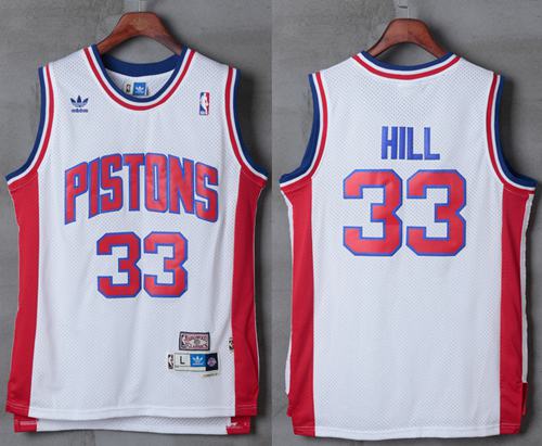 Grant Hill Detroit Pistons white jersey
