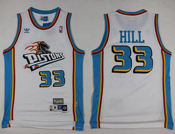 Grant Hill Detroit Pistons white Throwback jersey