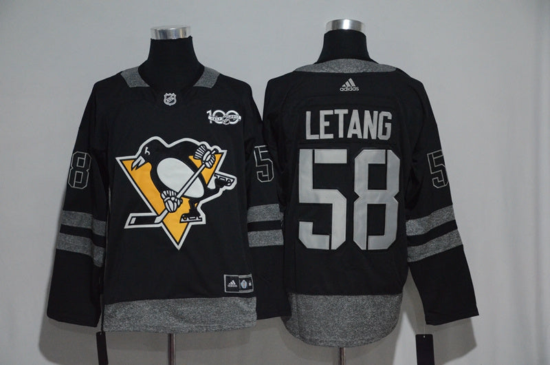 Kris Letang Pittsburgh Penguins black jersey