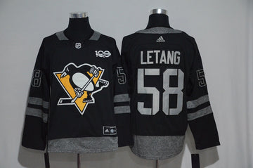Kris Letang Pittsburgh Penguins black jersey