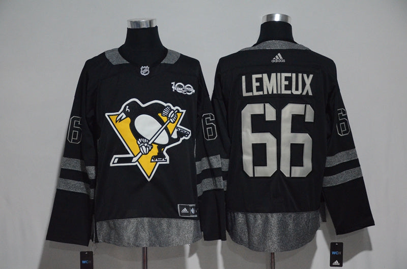Mario Lemieux Pittsburgh Penguins black jersey