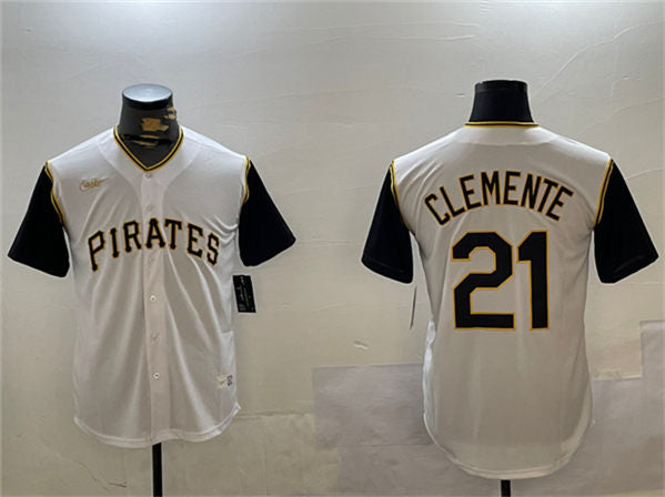 Roberto Clemente Pittsburgh Pirates white jersey