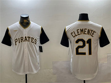 Roberto Clemente Pittsburgh Pirates white jersey