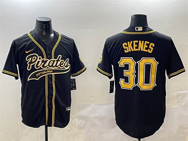 Paul Skenes Pittsburgh Pirates black jersey