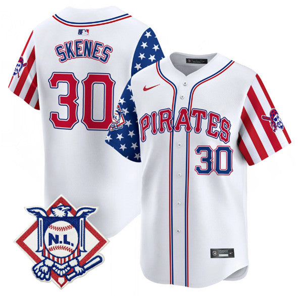 Paul Skenes Pittsburgh Pirates white jersey