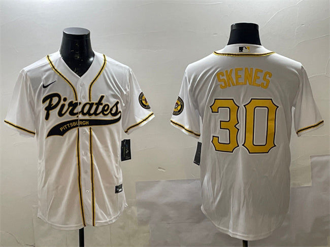 Paul Skenes Pittsburgh Pirates white jersey