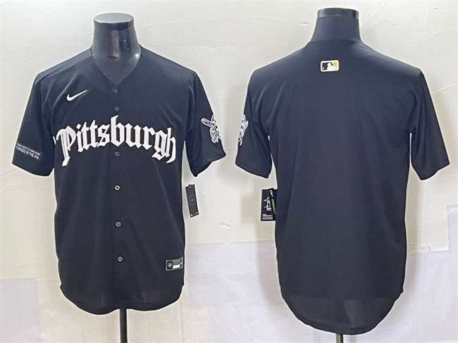 Custom Pittsburgh Pirates black City Edition jersey
