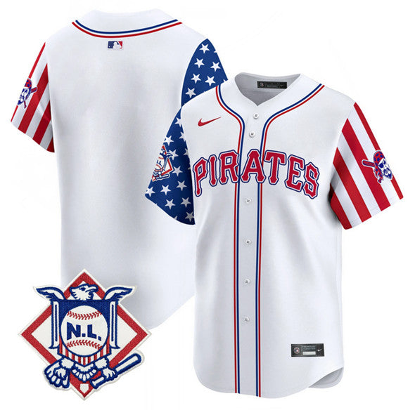 Custom Pittsburgh Pirates white jersey