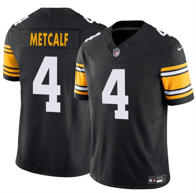 DK Metcalf Pittsburgh Steelers black FUSE jersey