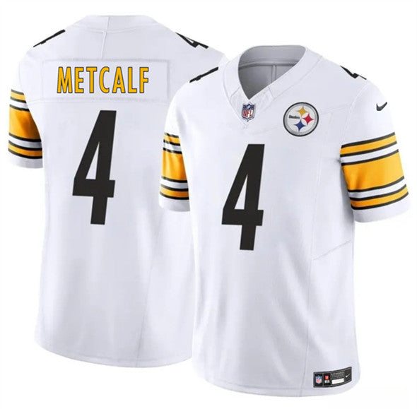DK Metcalf Pittsburgh Steelers white FUSE jersey
