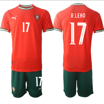 Rafael Leao Portugal National Team red Home jersey