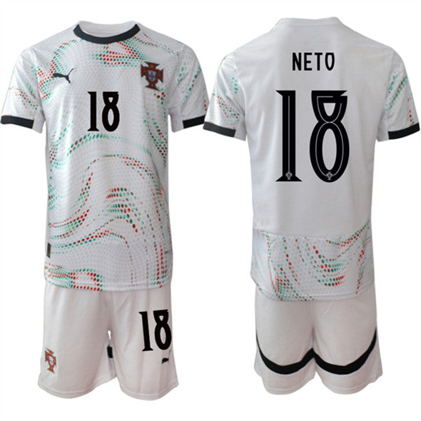 Pedro Neto Portugal National Team white Away jersey