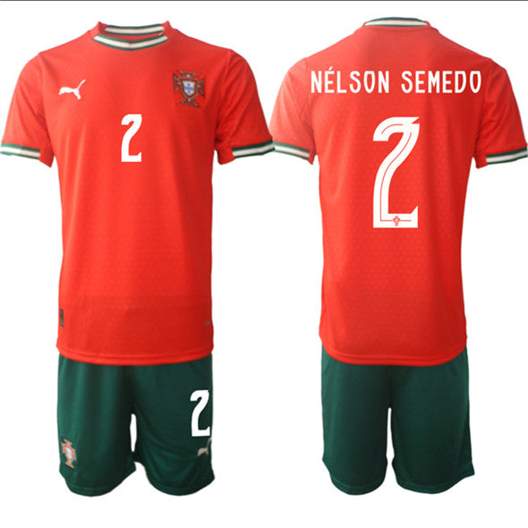 Nelson Semedo Portugal National Team red Home jersey