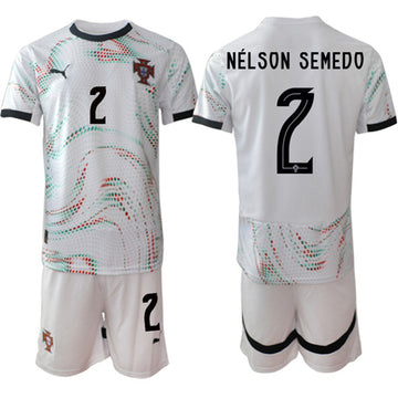 Nelson Semedo Portugal National Team white Away jersey