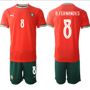 BFernandes Portugal National Team red Home jersey