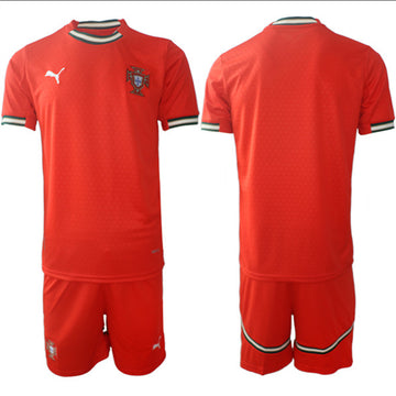 Custom Portugal National Team red Home jersey