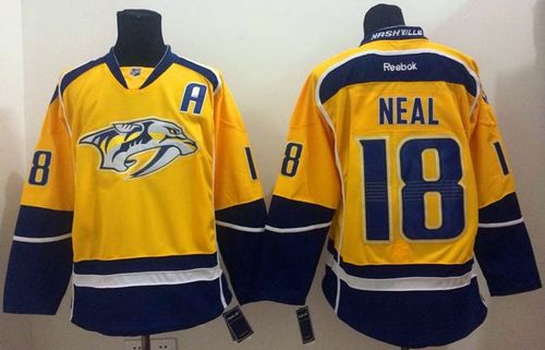 James Neal Nashville Predators yellow Home jersey