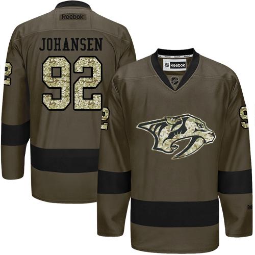 Ryan Johansen Nashville Predators green Salute To Service jersey