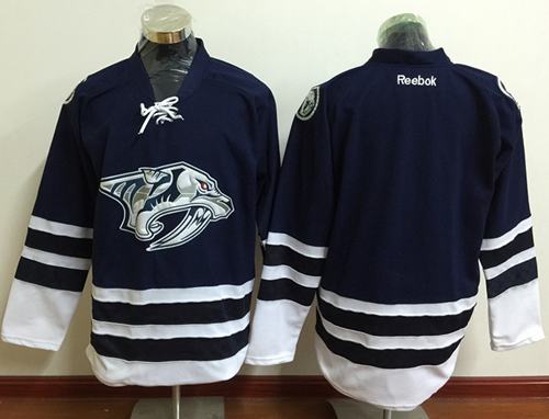 Custom Nashville Predators blue jersey